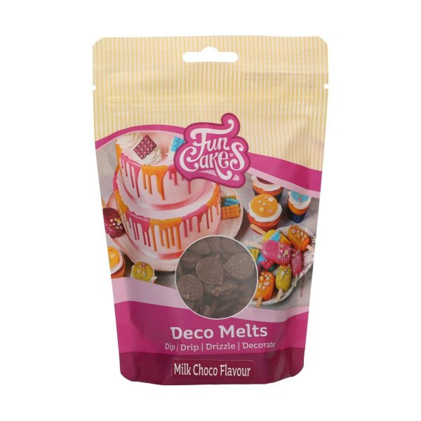 Deco Melts - Melkesjokolade - Funcakes - 250g Deco Melts - Melkesjokolade - Funcakes - 250g