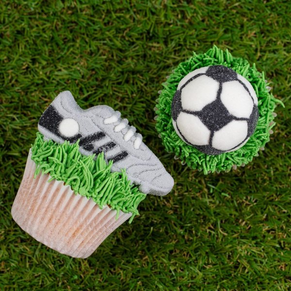 Marshmallow-dekorasjoner - Fotball - 12 stk Marshmallow-dekorasjoner - Fotball - 12 stk