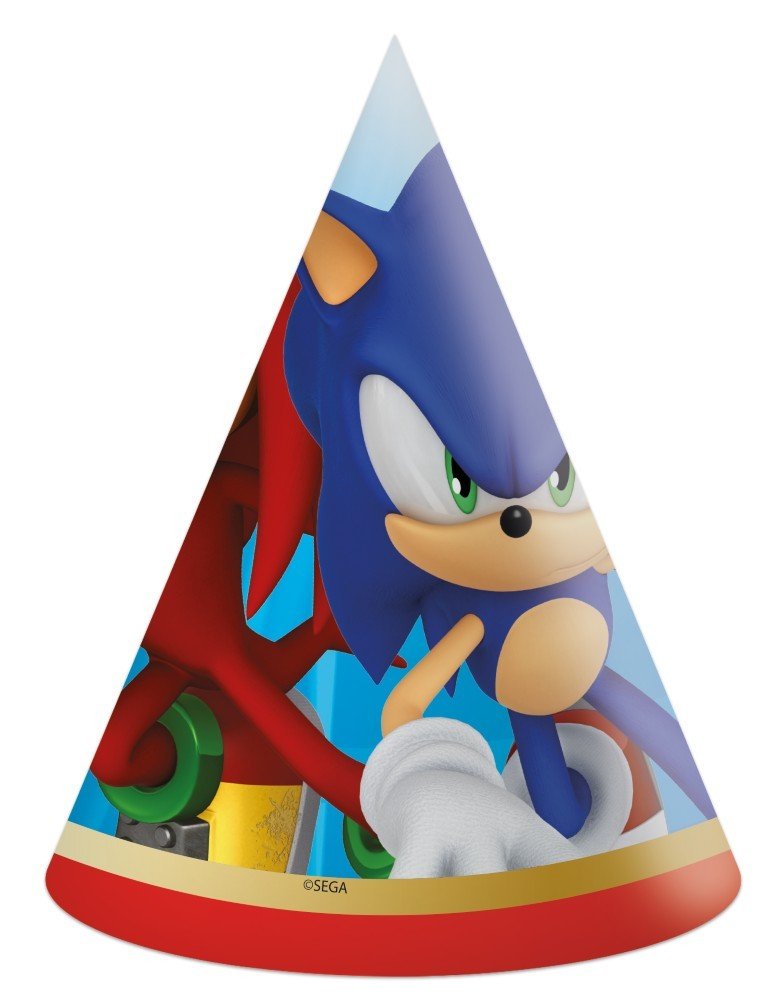 Festhatter - Sonic - 6-pakning - Sonic