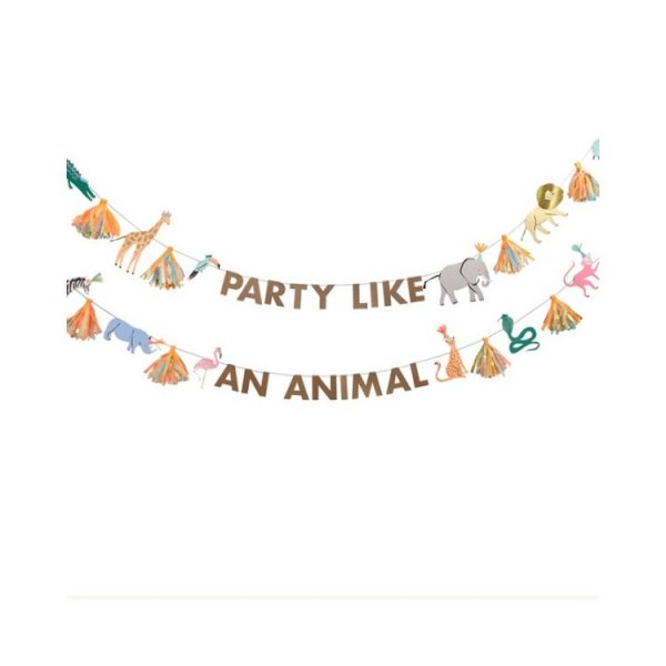 Garland - Safari - "Party Like An Animal" - Meri Meri - 3,8m Garland - Safari - "Party Like An Animal" - Meri Meri - 3,8m