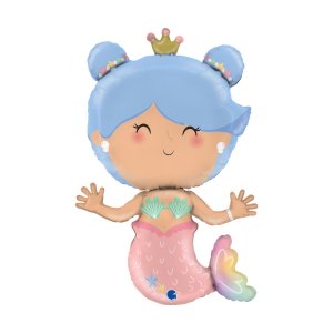 Folieballong - Havfrue 83 cm