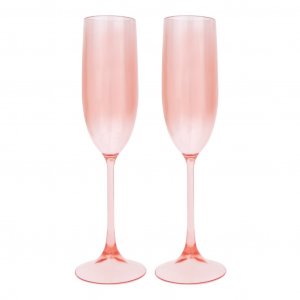 Champagneglass - Poolside - 2-pakning - Pudderrosa Champagneglass - Poolside - 2-pakning - Pudderrosa