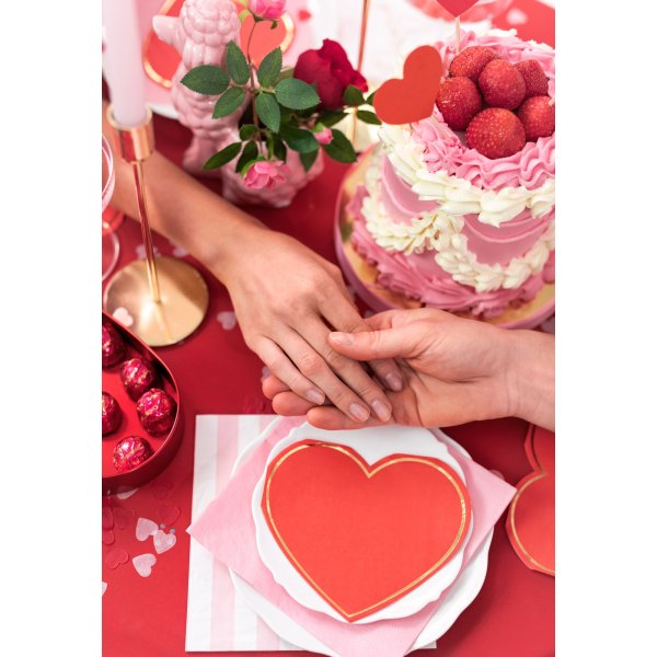 Konfetti - Hjerter - Lys rosa - 15 g