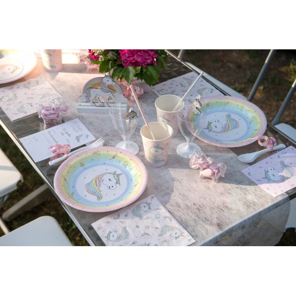Papptallerken - Enhjrning - 10-pakning