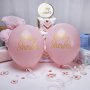 Ballonger - Babyshower - Rosa/Gull - 8-pakning