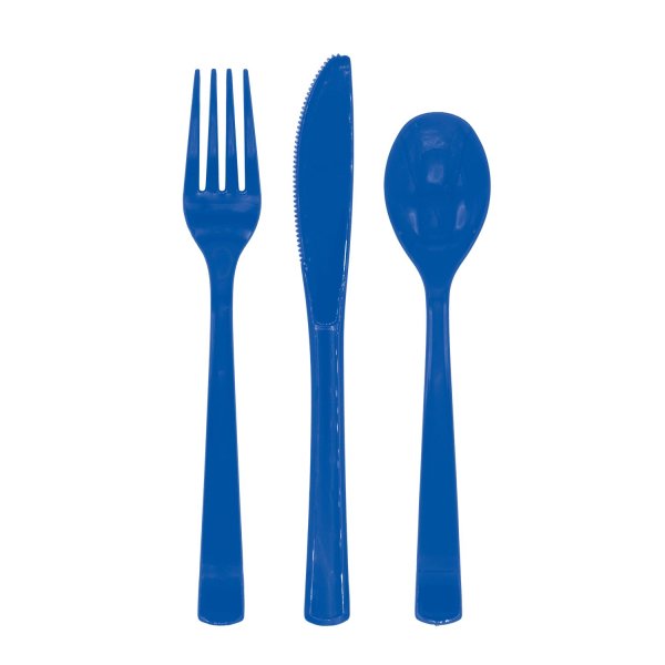 Bestikk - M�rkebl� - 18-pakning