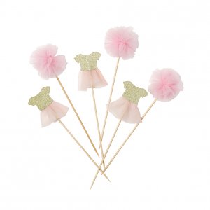 Kaketopper - Vi elsker rosa - 12-pakning