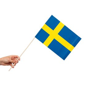 Håndflagg - Papir - Sverige - 10-pakning Håndflagg - Papir - Sverige - 10-pakning