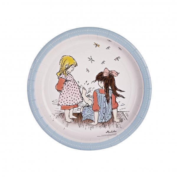 Papirtallerken - Madicken 8-pakning 23cm Papirtallerken - Madicken 8-pakning 23cm