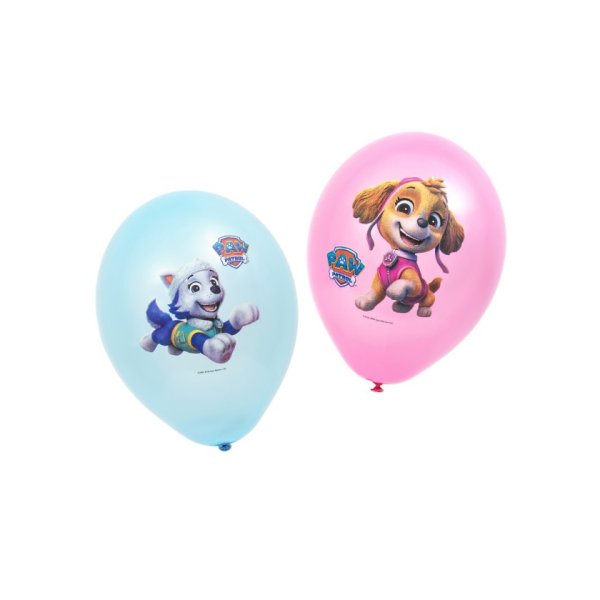 Trykte ballonger - Rosa/Blå - Paw Patrol - 6-pakning Trykte ballonger - Rosa/Blå - Paw Patrol - 6-pakning