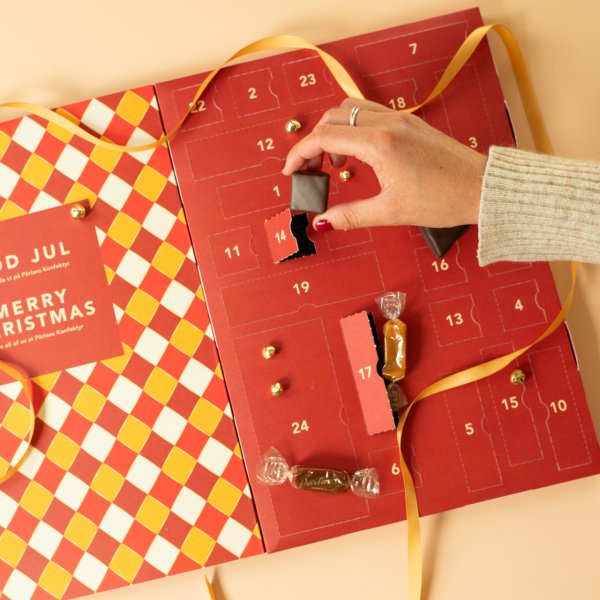 Adventskalender - Pärlans Konfektyr - 24 dører Adventskalender - Pärlans Konfektyr - 24 dører