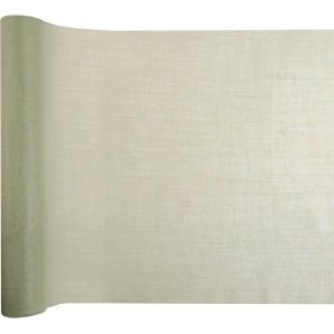 Bordlper i muslinstoff - Olivengrnn - 5 meter