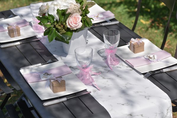 Bordløper - Marmor Bordløper - Marmor