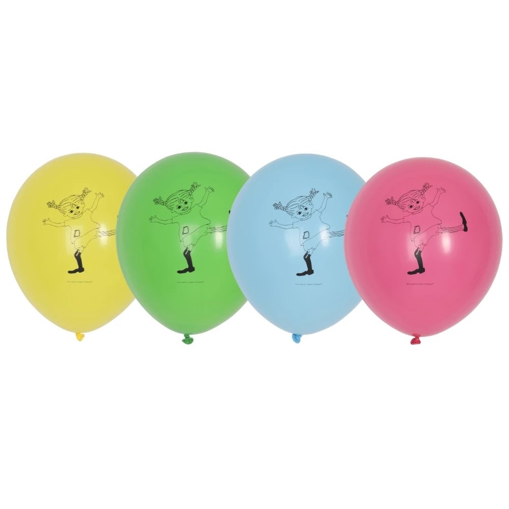 Ballonger - Pippi Langstrømpe - 8-pakning