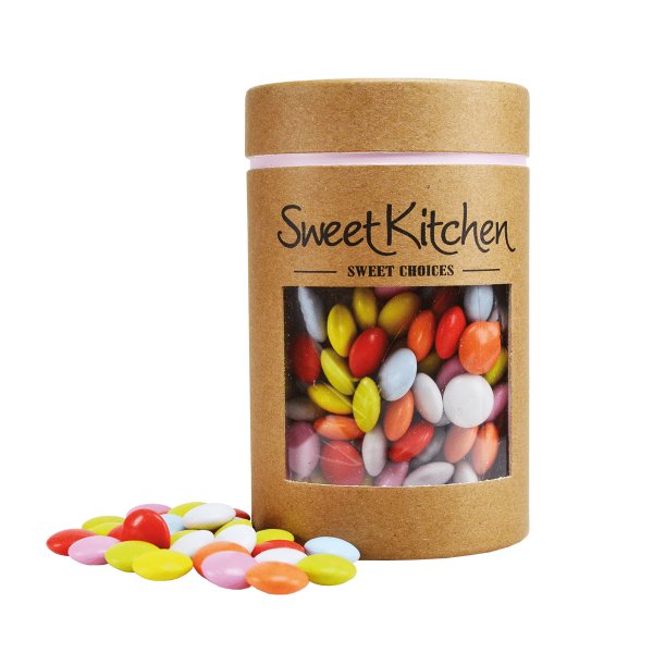 Melkesjokoladelinser - Store - Assorterte farger - 100 g Melkesjokoladelinser - Store - Assorterte farger - 100 g