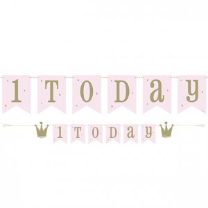 Vimpel - 1 i dag - Rosa/Gull