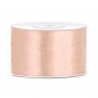 Satengbnd - 25 m - Aprikos - Bredde: 38 mm