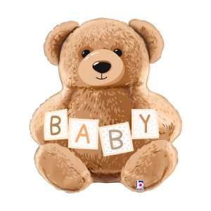 Folieballong - Teddybjørn - BABY - Form Folieballong - Teddybjørn - BABY - Form
