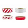 Washi-tape - 4-pakning - Rød Mix Washi-tape - 4-pakning - Rød Mix