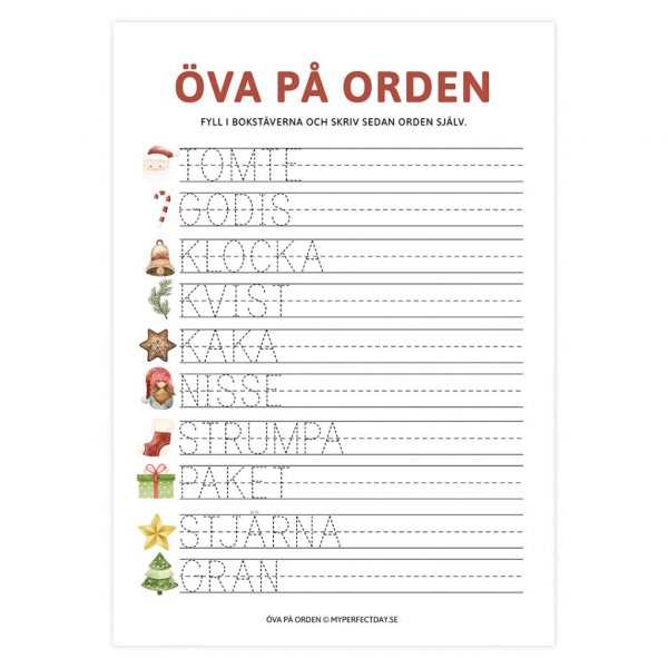 Julepynt - 5-pakning - Sett 1