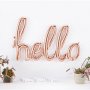 Folieballong - Hallo - Roségull Folieballong - Hallo - Roségull