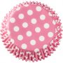 Muffinsformer - Polkadot Rosa - 75 stk