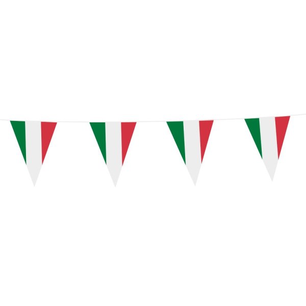 Flagggirlander - Italia - 20x30 cm flagg - 10 m Flagggirlander - Italia - 20x30 cm flagg - 10 m