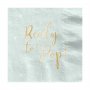 Servetter - Ready to pop - Mint/Guld
