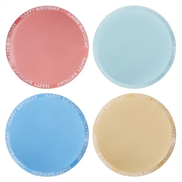 Papptallerkener - Mix it up Brights - 8-pakning Papptallerkener - Mix it up Brights - 8-pakning