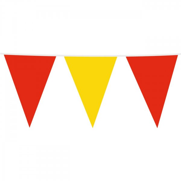 Girlandervimpel Rød/Gul - 10m Girlandervimpel Rød/Gul - 10m