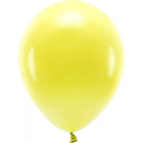 Ensfargede ballonger - Øko 30 cm - Gul - 10-pakning Ensfargede ballonger - Øko 30 cm - Gul - 10-pakning