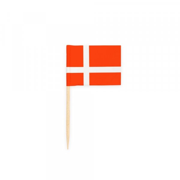 Partypicks - Danmark - Rød/hvit - 50-pakning Partypicks - Danmark - Rød/hvit - 50-pakning