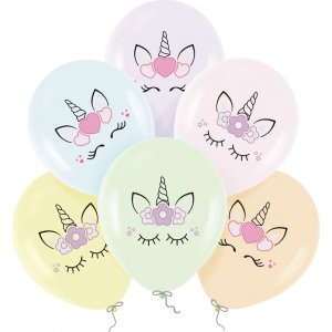 Ballonger Drmmende Enhjrning - 6-pakning