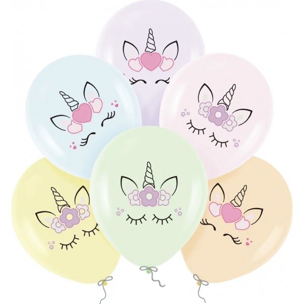 Ballonger Drømmende Enhjørning - 6-pakning Ballonger Drømmende Enhjørning - 6-pakning