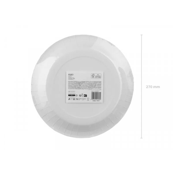 Papirtallerkener - Rødrutete - 6-pakning - 27 cm Papirtallerkener - Rødrutete - 6-pakning - 27 cm