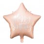 Folieballong  Happy Birthday  Rosa/Iridescent