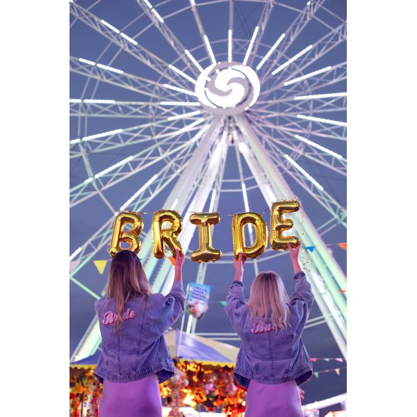 Bokstavballonger - Gull - 35 cm