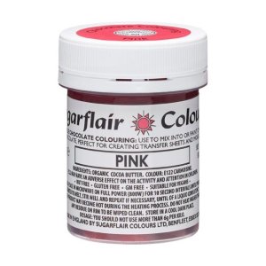 Sugarflair Sjokoladefarge Rosa 35g