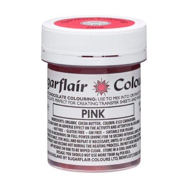 Sugarflair Sjokoladefarge Rosa 35g Sugarflair Sjokoladefarge Rosa 35g