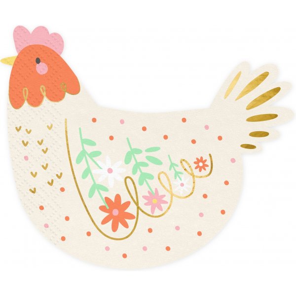 Servietter - Kylling - 20-pakning Servietter - Kylling - 20-pakning