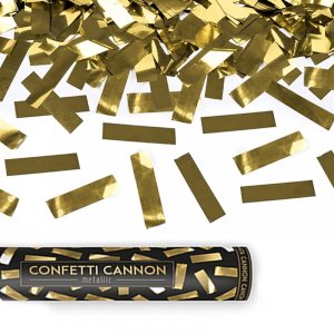 Konfettikanon - 40 cm - Gull