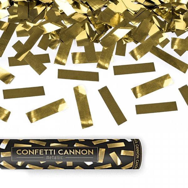 Konfettikanon - 40 cm - Gull Konfettikanon - 40 cm - Gull