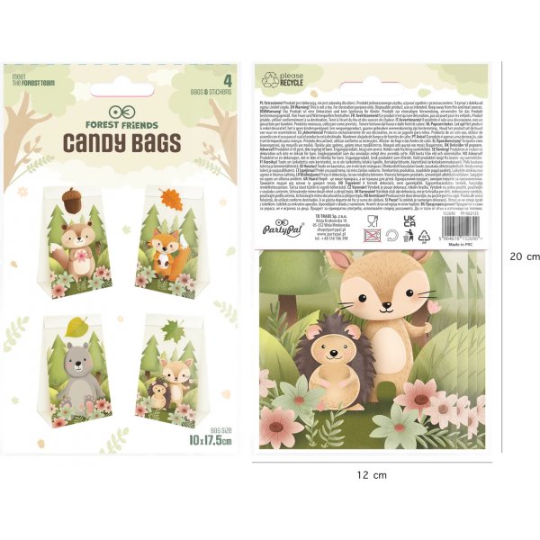 Godteriposer - Skogens Venner - 4-pakning