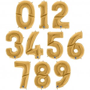 Mega tallballong - gull - 1,64 m