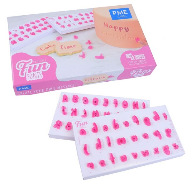 Stempel - PME Morsomme fonter - Samling 3 - Alfabet