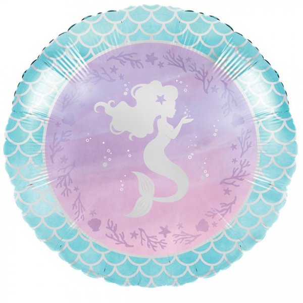 Folieballong - Rund - Mermaid Shine