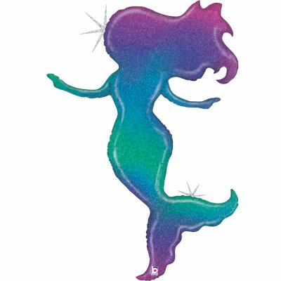 Folieballong - Mermaid Silhouette - Ombre