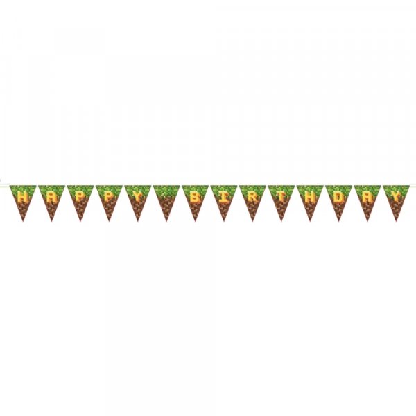 Flaggbanner - Gaming Pixel - 3 m Flaggbanner - Gaming Pixel - 3 m