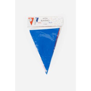 Flagggirlander - R�d/Hvit/Bl� - 20x30 cm flagg - 10 m