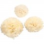 Pom pom - 3-pack - Ivory